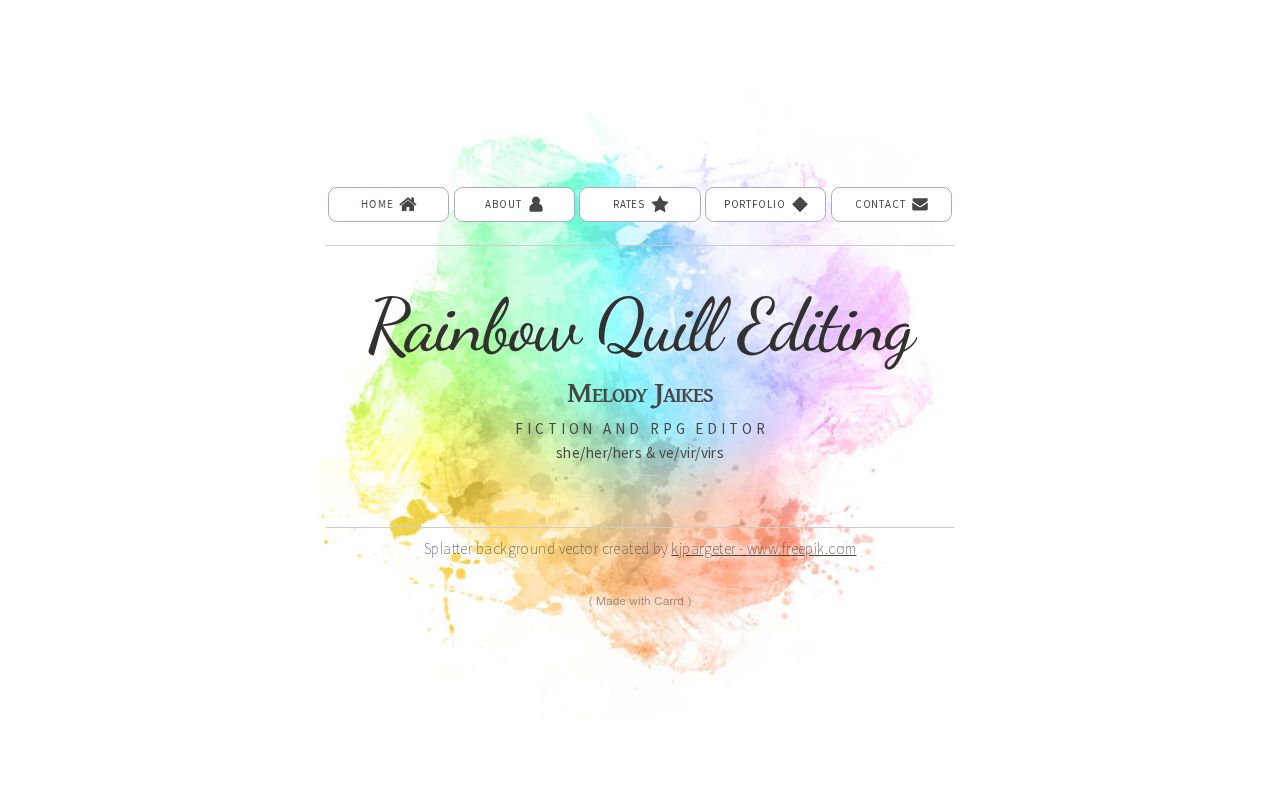Rainbow Quill Editing